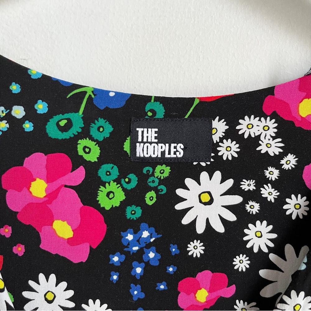 The Kooples Short Printed Dress with Buttonings - Picture 6 of 12